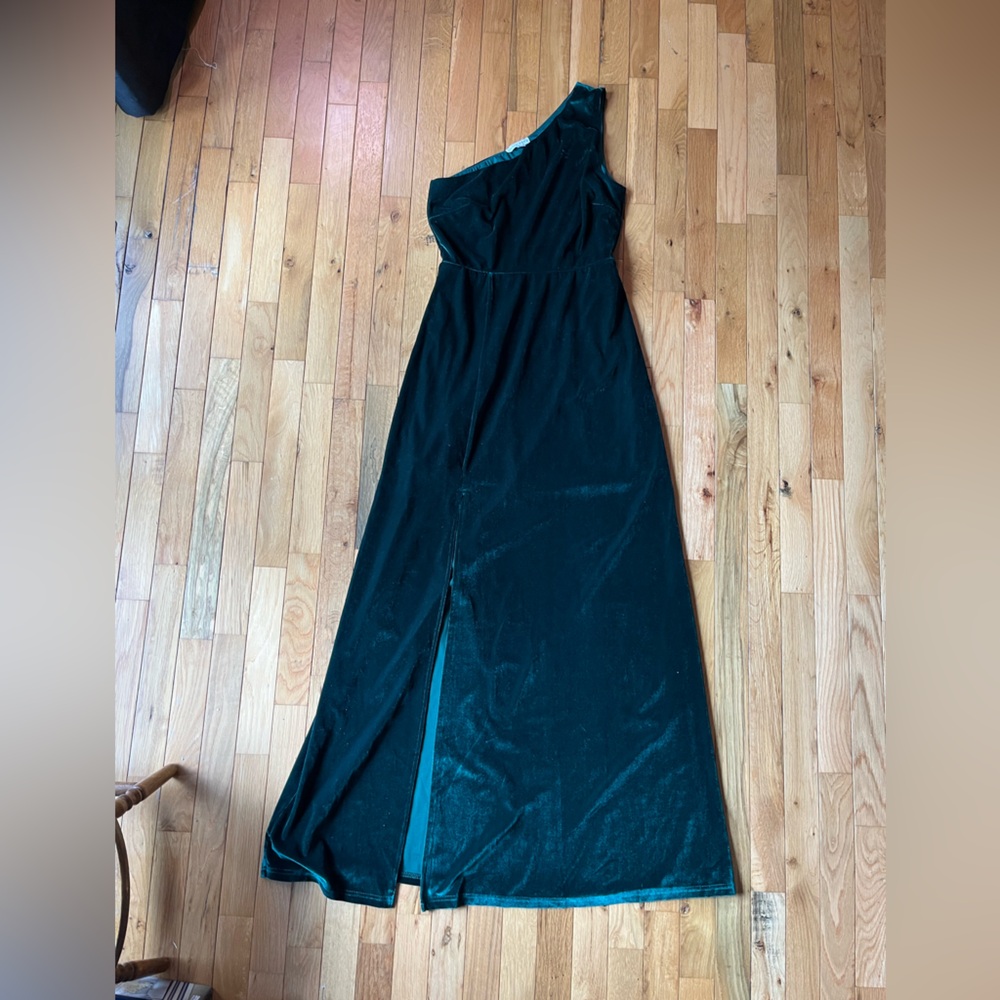 Tatiana Velvet One Shoulder Maxi Dress - Medium
